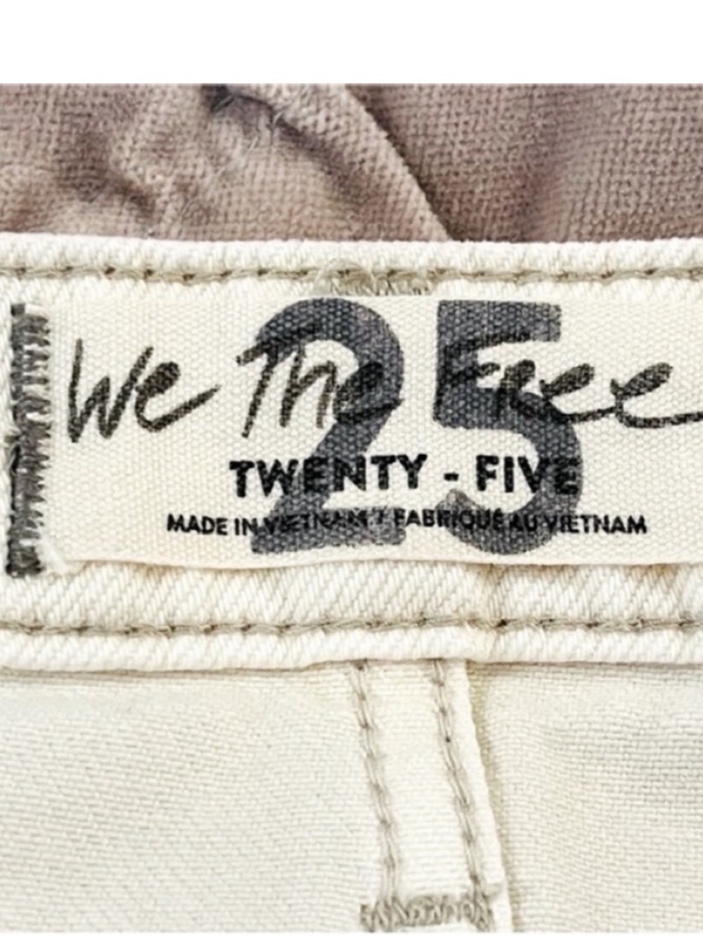 We The Free Ivory Frayed Mini Skirt EUC - Picture 12 of 17